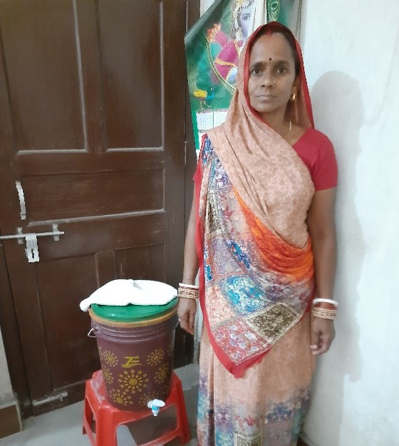 Anita Devi dealt with iron contamination by using the Matikalp filter (Image Source: Sehgal Foundation)