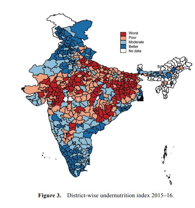 Crop diversification patterns in India (Image Source:  A. R. Anuja et al (2022) Pattern of crop diversification and its implications on undernutrition in India', Current Science, 122(10), 25th May 2022.