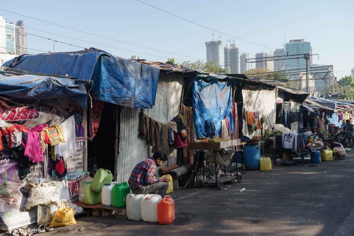 Informal settlements in Mumbai