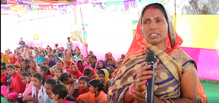 Women sharing their experiences at the fair (Image Source: Sehgal Foundation)