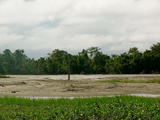 Siltation on agricultural land in Bedlang