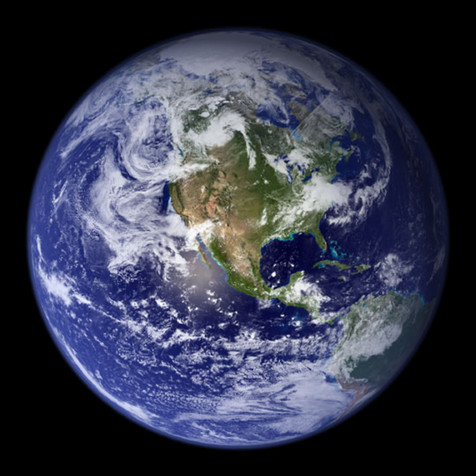 The blue planet:Our Earth (Source: Wikipedia)