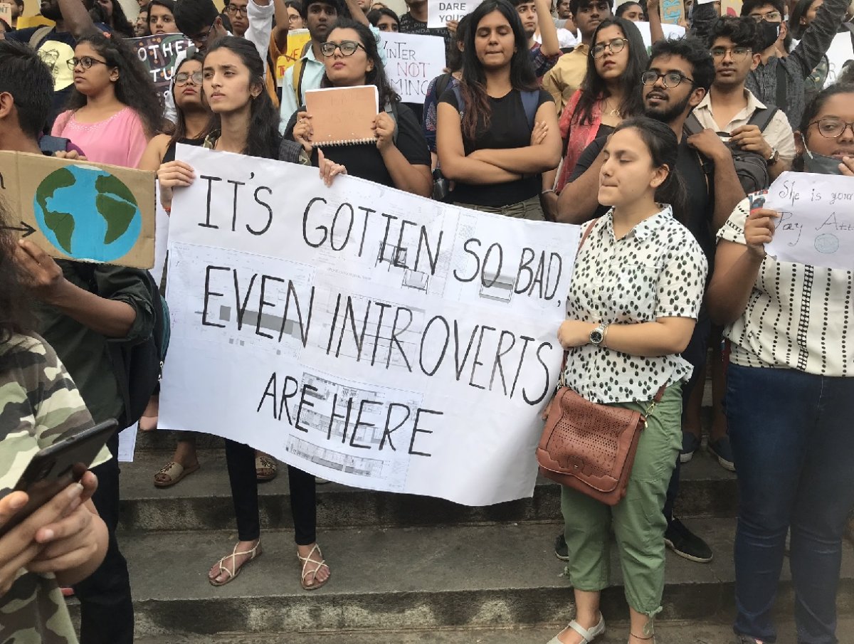 The Fridays for Future climate strike in Bangalore last Friday
