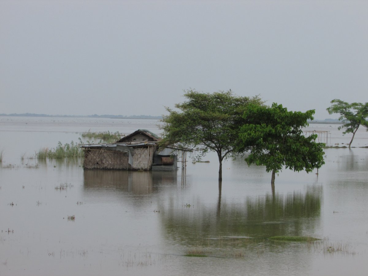 Marooned Majuli Island on the Brahmaputra River in Assam. Image credit: Mitul Baruah