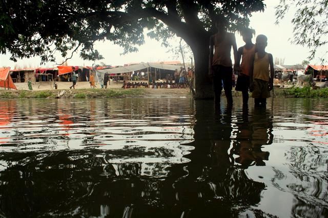 Kosi floods of 2008 (Image: Chandan Singh; Flickr Commons; CC BY 2.0)