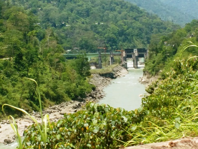 A dam on the Teesta in Sikkim. (Image Source: Gauri Noolkar-Oak)