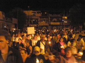 A picture of the Candlelight Procession