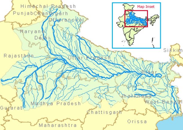 Map of Ganga Basin