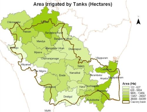 Area Irrigated by Tanks(Hectares)