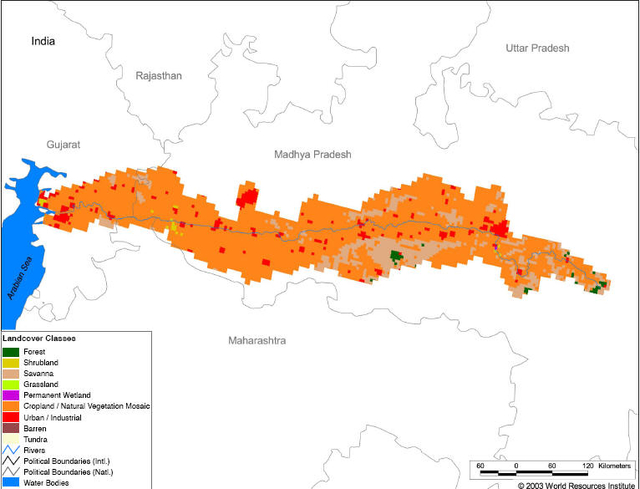 Map of Narmada Basin