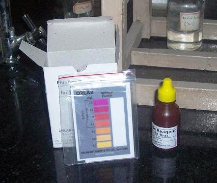 Fluoride testing kit