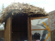 A Nanal Bamboo Superstructure Ecosan Toilet - UNICEF and SEI - Tamil Nadu