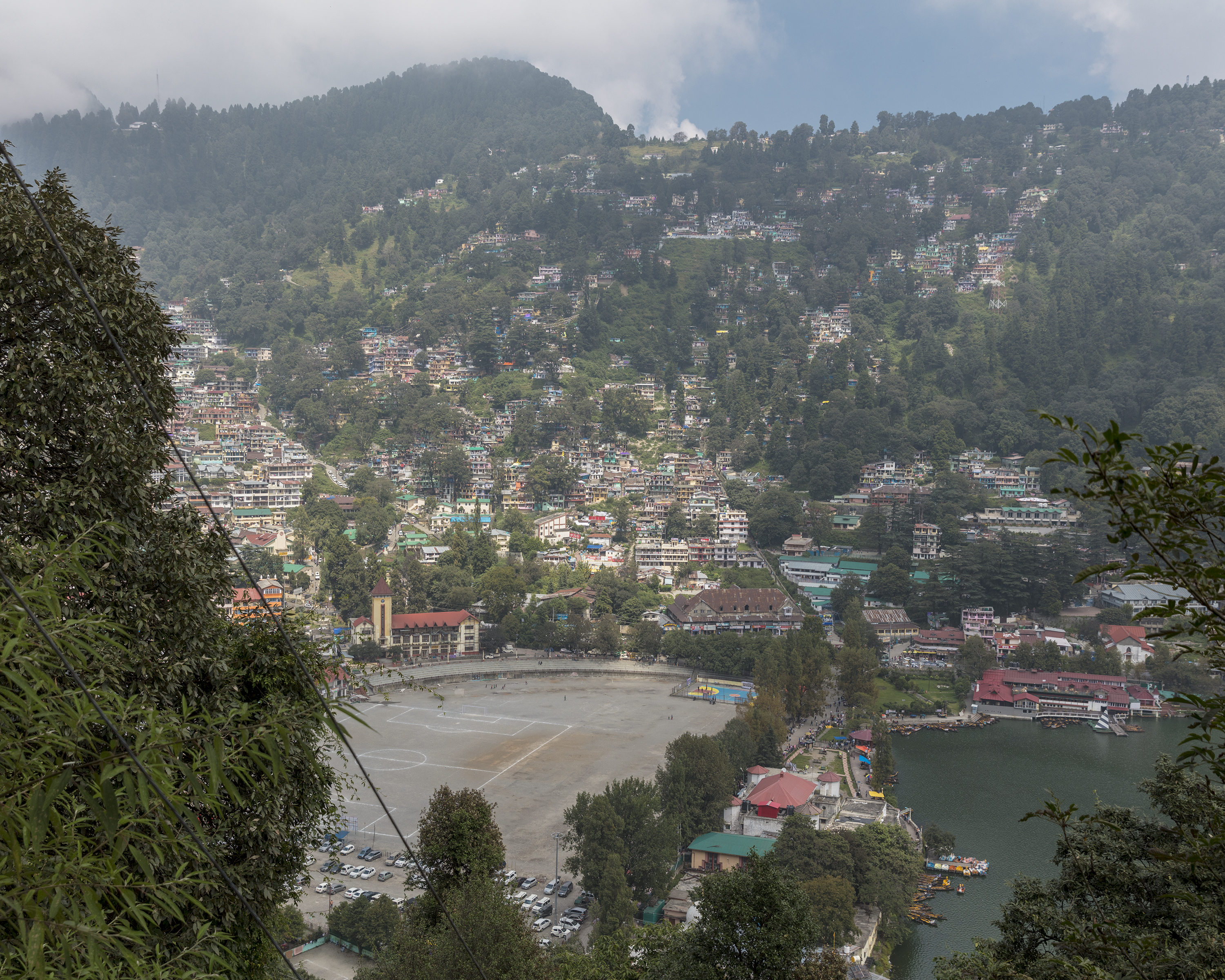 The photograph titled 'Nainital: Built up areas in the contemporary replicate'. Image: Toby Smith