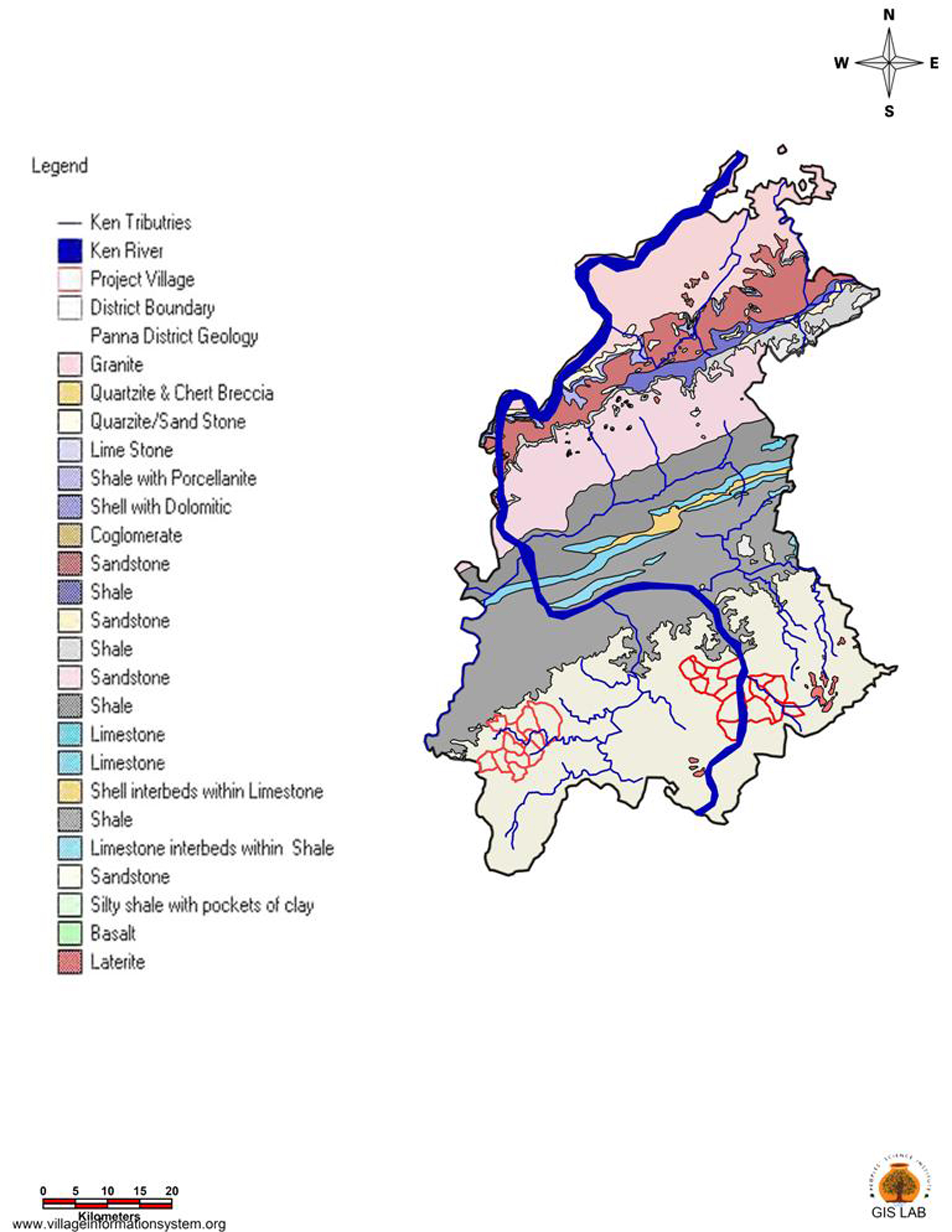 Panna geology map (DRM, GSI)