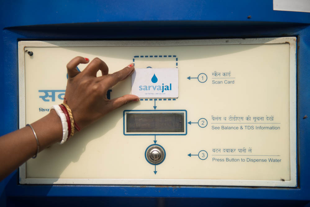 Providing safe drinking water near the house (Image Source: Piramal Sarvajal Foundation)