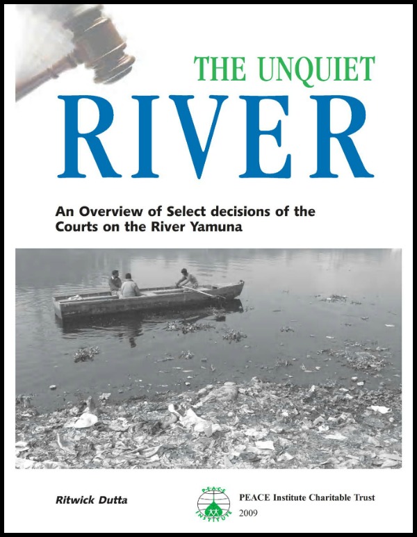 Cover page of 'The unquiet river'