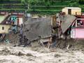 Buildings and roads washed away, floods in Uttarkashi (Image: Oxfam International)