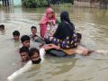 Pregnant woman goes to hospital in flood in a jugaad boat (Source: Umesh K Ray)