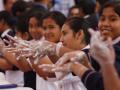 Students handwashing with soap (Image: World Bank, Flickr Commons; CC BY-NC-ND 2.0)