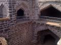 Stone arches hide a 'bavdi' in Panhalgarh Fort