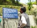 Madan Lal gazes at a water supply scheme