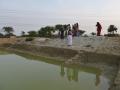 Celebrating the pond at Gobaria