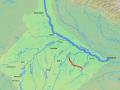 Ken-Betwa river link shown on a map. (Source: Shannon via Wikipedia)