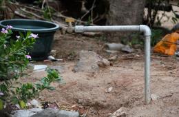 A household water pipe (Source: IWP Flickr photos)
