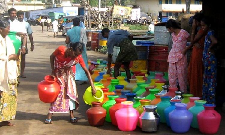 The scramble to collect water: Can it be prevented? (Image Source: India Water Portal)