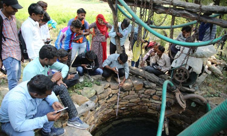Participatory programs such as JJM require a large amount of village-level information on water (Image: Arpit Deomurar, FES)