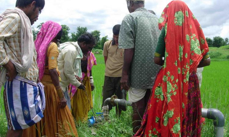 Collectivising groundwater for protecting rainfed crop; Source: WASSAN
