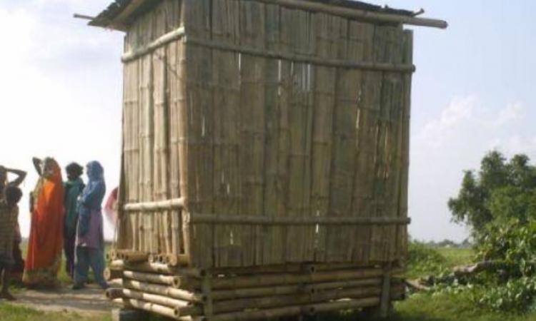 Ecosan toilet built in a village