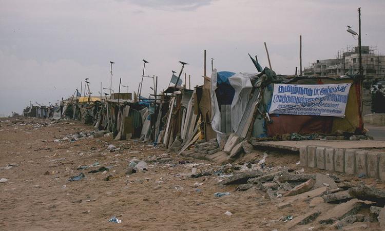 Post-tsunami slum (Source: Kavaiyan via Wikimedia)