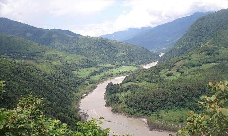 A river in East Siang (Source: Wikimedia)