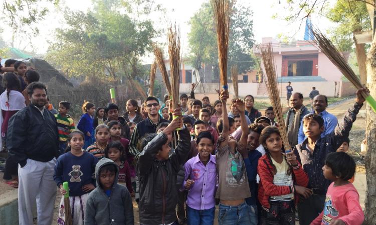 For Akshant Nagar, 23, schoolchildren turned out to be the biggest driving force in helping to make Pipariya block in Hoshangabad district of Madhya Pradesh become open defecation free (ODF) in just seven months. Image credit: Tata Trusts