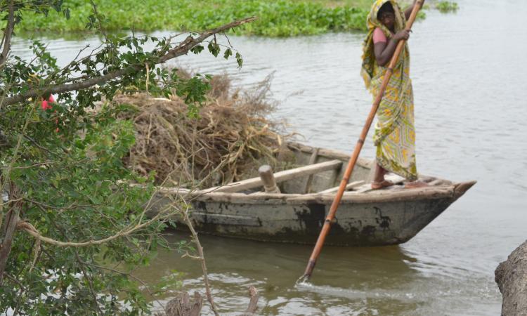 Floods in Bihar; Image: Usha Dewani