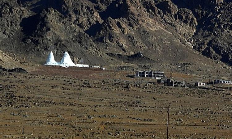 Ice Stupas near Phyang monastery (Image Courtsey: Sumita Roy Dutta, Wikimedia Commons)