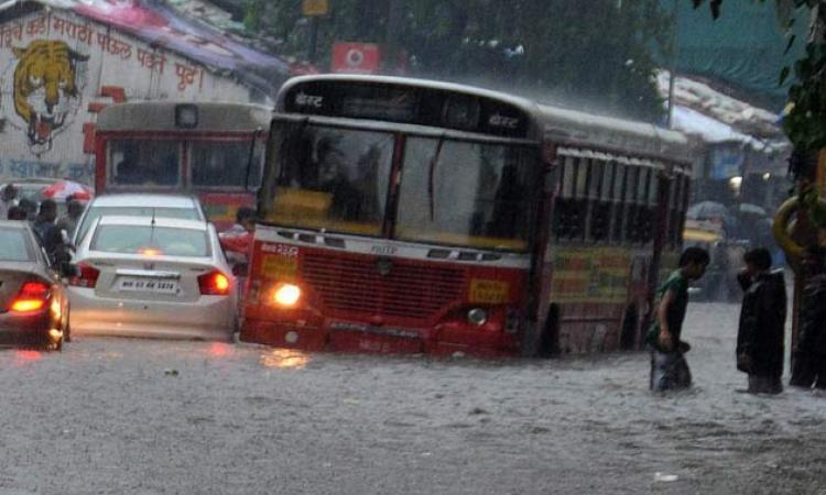 Water logging on city streets