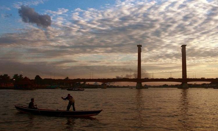 The Musi river in Hyderabad, which has high concentrations of antibiotics released from production facilities (Image: Newcastle University)