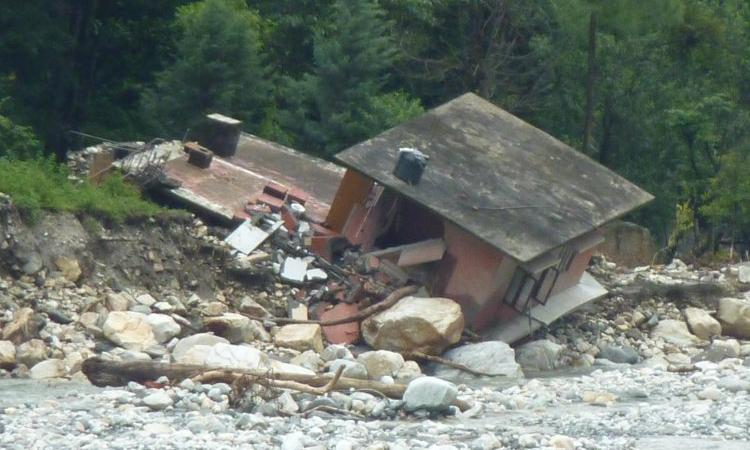 House washed away by the Uttarakhand floods (Source: IWP Flickr Photo)
