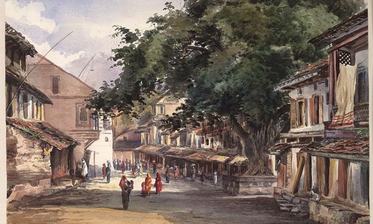 A street in the city of Poonah [Pune] in 1871 (Image: Lester John Frederick, Wikimedia Commons)