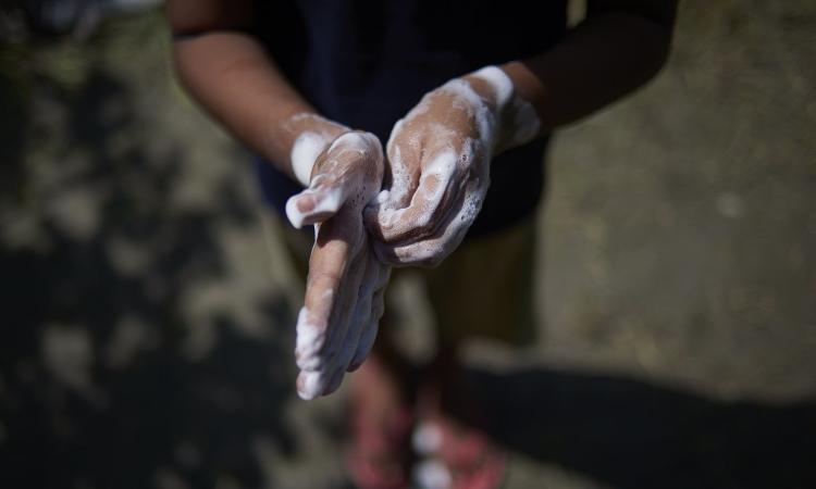 Effect of a behaviour-change intervention on handwashing (Image: Climate Centre)