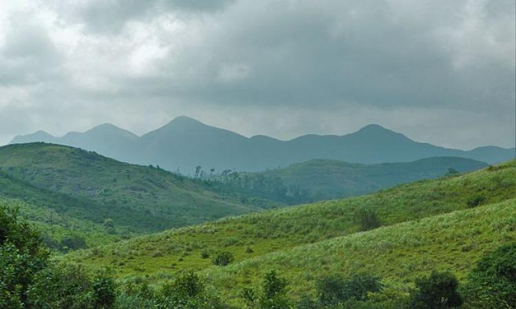 Western Ghats as seen from Wagamon view point. (Source: Anand via Wikipedia Commons)